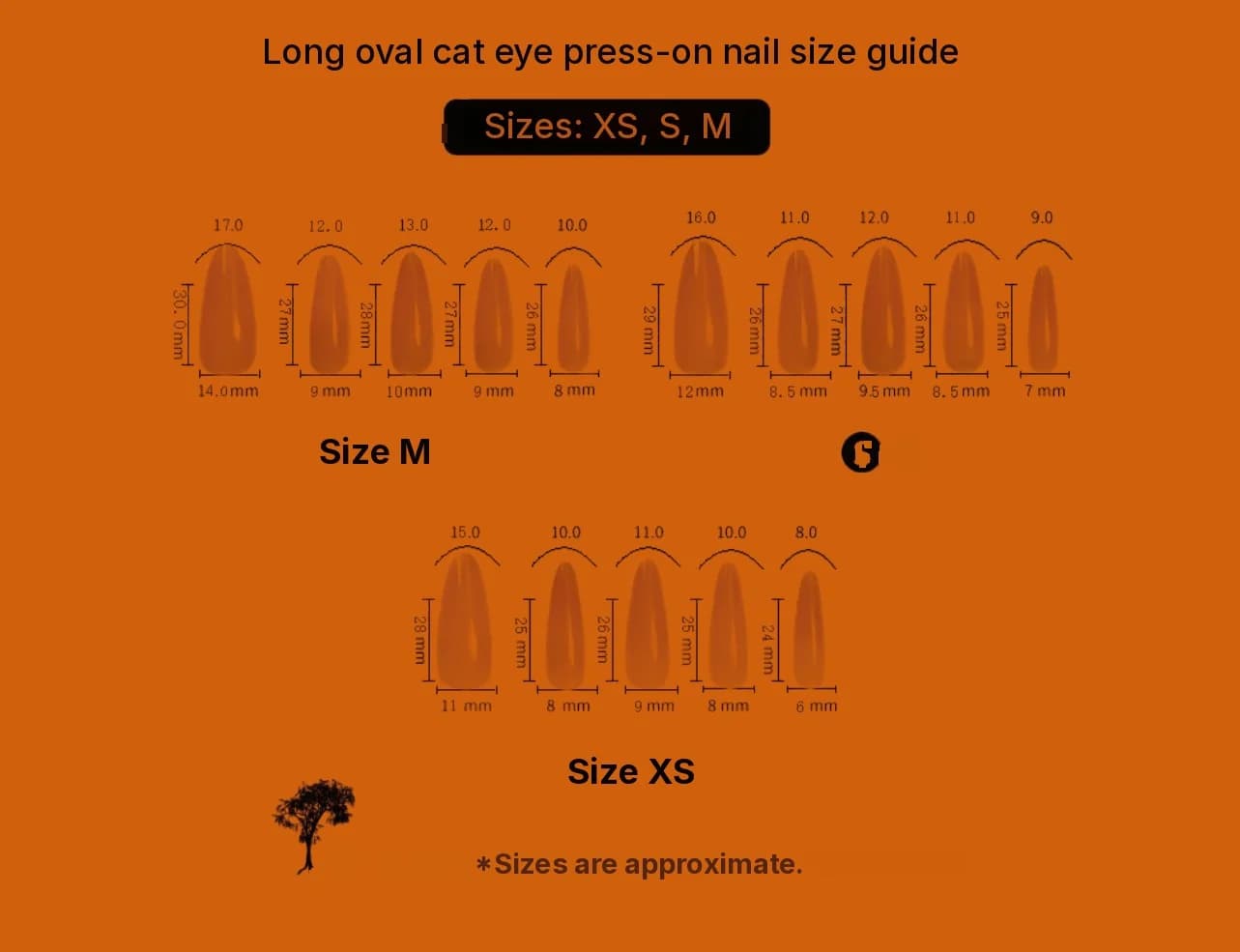 เล็บปลอมทรงรียาว Cat Eye พื้นผิวโครเมียมกระจก